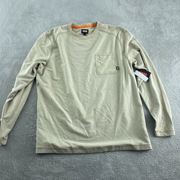 Bass Outdoor LS Utili-Tee Long Sleeve Shirt XL Tan NWT 1732 - Picture 1 of 10